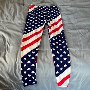 American flag leggings